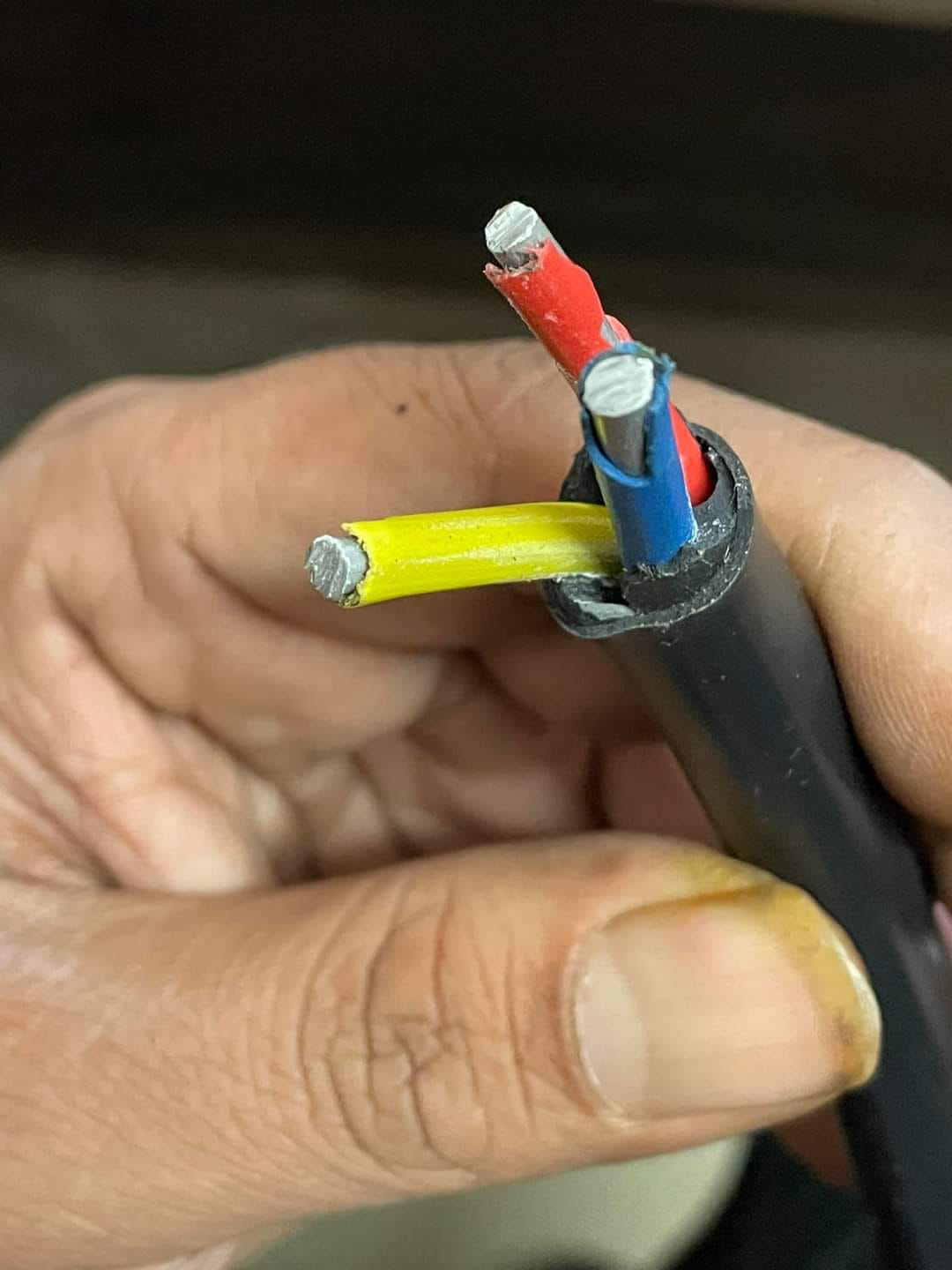 Round 3 Core aluminium wire